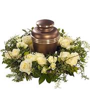 White Urn Wreath